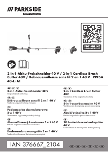 Bedienungsanleitung Parkside IAN 376667 Rasentrimmer