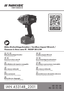 Bedienungsanleitung Parkside IAN 453148 Schlagschrauber