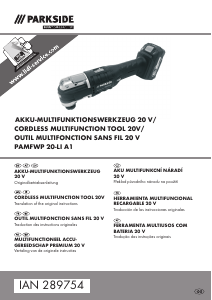 Manual de uso Parkside IAN 289754 Herramienta multifuncional