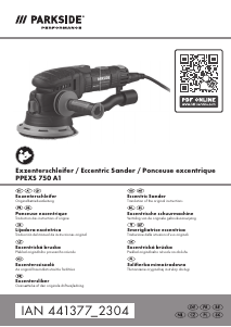 Használati útmutató Parkside IAN 441377 Excentercsiszoló