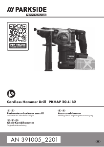 Mode d’emploi Parkside IAN 391005 Perforateur