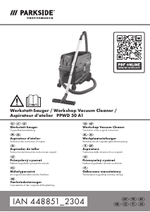 Manual de uso Parkside IAN 448851 Aspirador