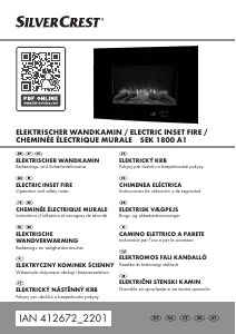 Használati útmutató SilverCrest IAN 412672 Elektromos kandalló