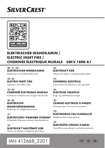 Használati útmutató SilverCrest IAN 412668 Elektromos kandalló