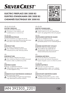 Használati útmutató SilverCrest IAN 392303 Elektromos kandalló