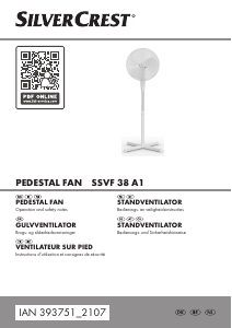Brugsanvisning SilverCrest IAN 393751 Ventilator