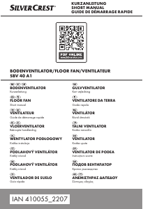 Priručnik SilverCrest IAN 410055 Ventilator