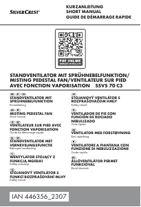 Manual de uso SilverCrest IAN 446356 Ventilador