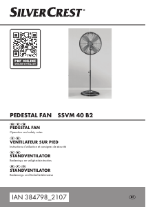 Bedienungsanleitung SilverCrest IAN 384798 Ventilator