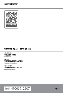 Handleiding SilverCrest IAN 410059 Ventilator