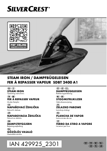Manuál SilverCrest IAN 429925 Žehlička