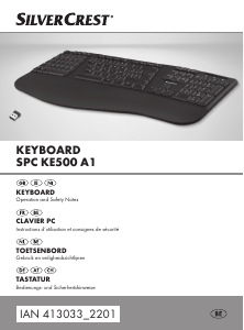 Bedienungsanleitung SilverCrest IAN 413033 Tastatur