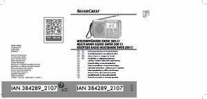 Priročnik SilverCrest IAN 384289 Radijski sprejemnik