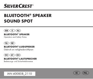 Handleiding SilverCrest IAN 400858 Luidspreker