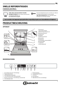 كتيب Bauknecht BIC 3C26 PF غسالة صحون