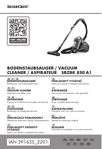 Manual de uso SilverCrest IAN 391635 Aspirador