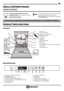 Handleiding Bauknecht BIO 3T323 PE6M Vaatwasser