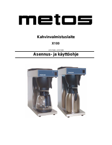 Käyttöohje Metos X100 Kahvikone