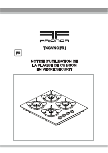 Mode d’emploi Frionor T4GVNOFRI Table de cuisson