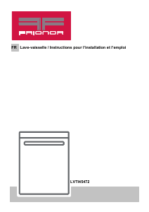 Mode d’emploi Frionor LVTI45472 Lave-vaisselle