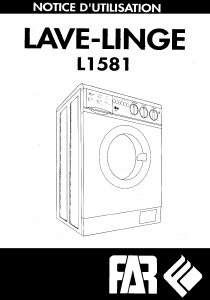 Mode d’emploi FAR L1581 Lave-linge