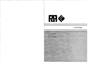 Mode d’emploi FAR L61000 Lave-linge