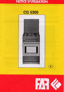 Mode d’emploi FAR CG5300 Cuisinière