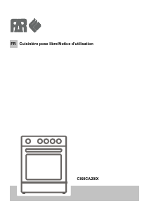 Mode d’emploi FAR CI60CA20IX Cuisinière