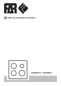 Mode d’emploi FAR TGSA40IX/13 Table de cuisson