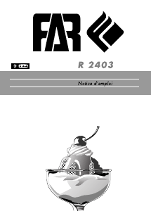 Mode d’emploi FAR R2403 Réfrigérateur combiné