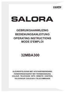 Bedienungsanleitung Salora 32MBA300 LED fernseher