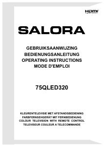 Bedienungsanleitung Salora 75QLED320 LED fernseher