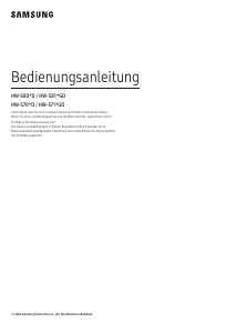 Bedienungsanleitung Samsung HW-S700D Heimkinosystem
