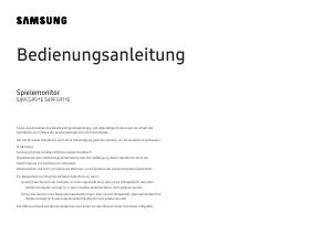Bedienungsanleitung Samsung S49FG916EU LED monitor