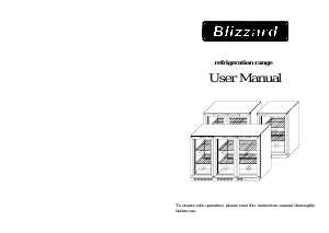 Handleiding Blizzard LOWBAR3SL Koelkast
