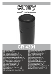Bedienungsanleitung Camry CR 4301 BG Kaffeemühle