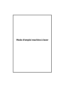 Mode d’emploi Harrow HT1207TRS Lave-linge