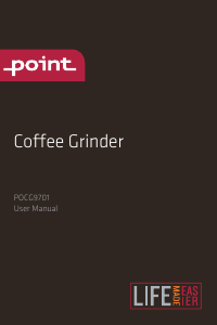 Brugsanvisning Point POCG9701 Kaffemølle