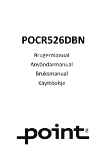 Käyttöohje Point POCR526DBN Jääkaappipakastin
