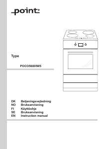 Käyttöohje Point POCO560IHW5 Liesi
