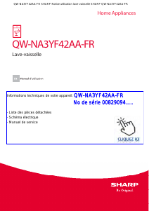 Mode d’emploi Sharp QW-NA3YF42AA-FR Lave-vaisselle
