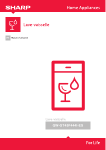 Mode d’emploi Sharp QW-GT45F444I-ES Lave-vaisselle