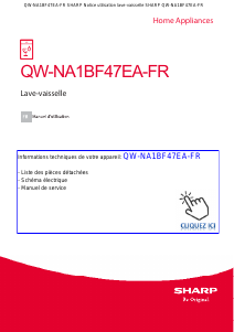 Mode d’emploi Sharp QW-NA1BF47EA-FR Lave-vaisselle