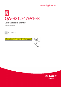 Mode d’emploi Sharp QW-HX12F47EA1-FR Lave-vaisselle