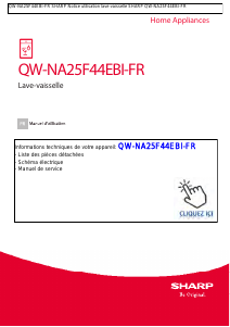 Mode d’emploi Sharp QW-NA25F44EBI-FR Lave-vaisselle