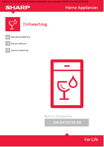 Mode d’emploi Sharp QW-D41I472X-DE Lave-vaisselle