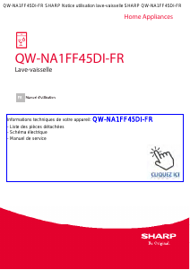 Mode d’emploi Sharp QW-NA1FF45DI-FR Lave-vaisselle