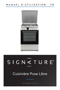 Mode d’emploi Signature SCM60IX2 Cuisinière
