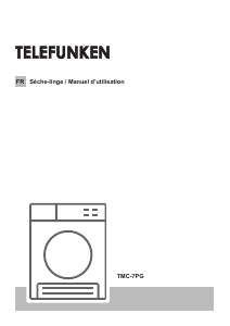 Mode d’emploi Telefunken TMC-7PG Sèche-linge