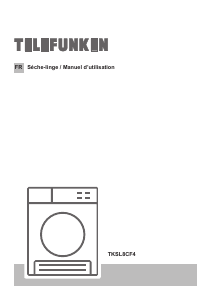 Mode d’emploi Telefunken TKSL8CF4 Sèche-linge